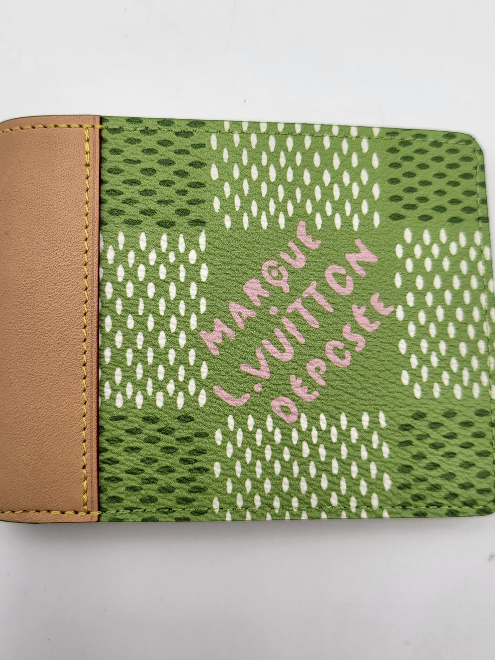 Louis Vuitton Slender Wallet Tyler the Creator Giant Damier Golf, Auth Microchip
